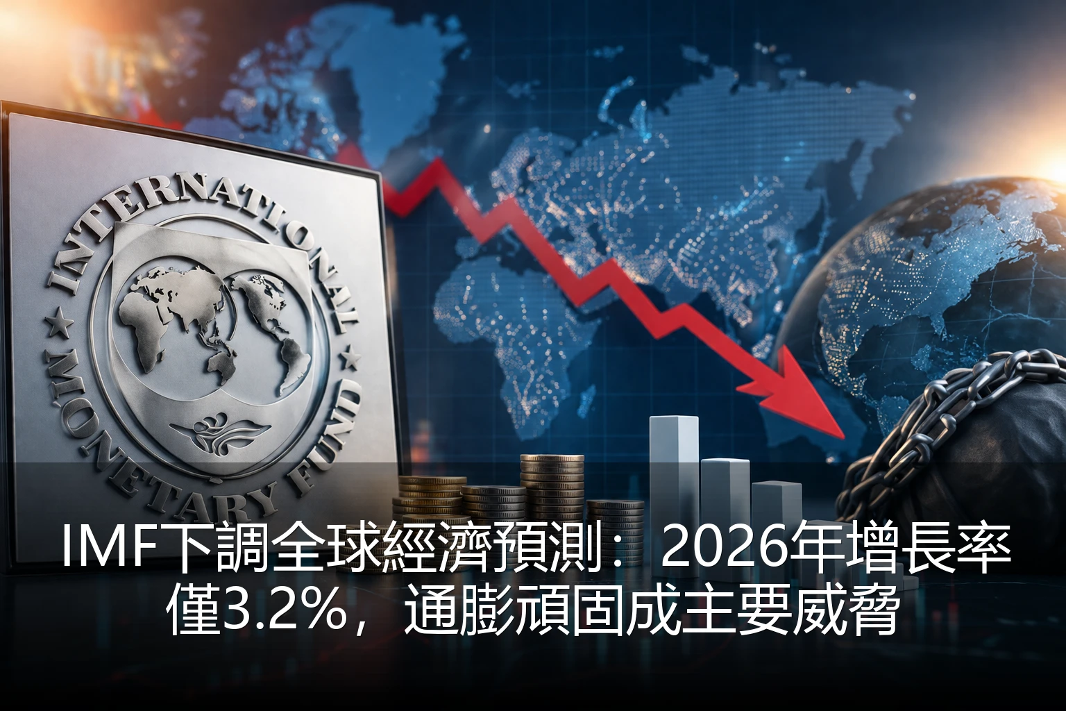 IMF下調全球經濟預測：2026年增長率僅3.2%，通膨頑固成主要威脅